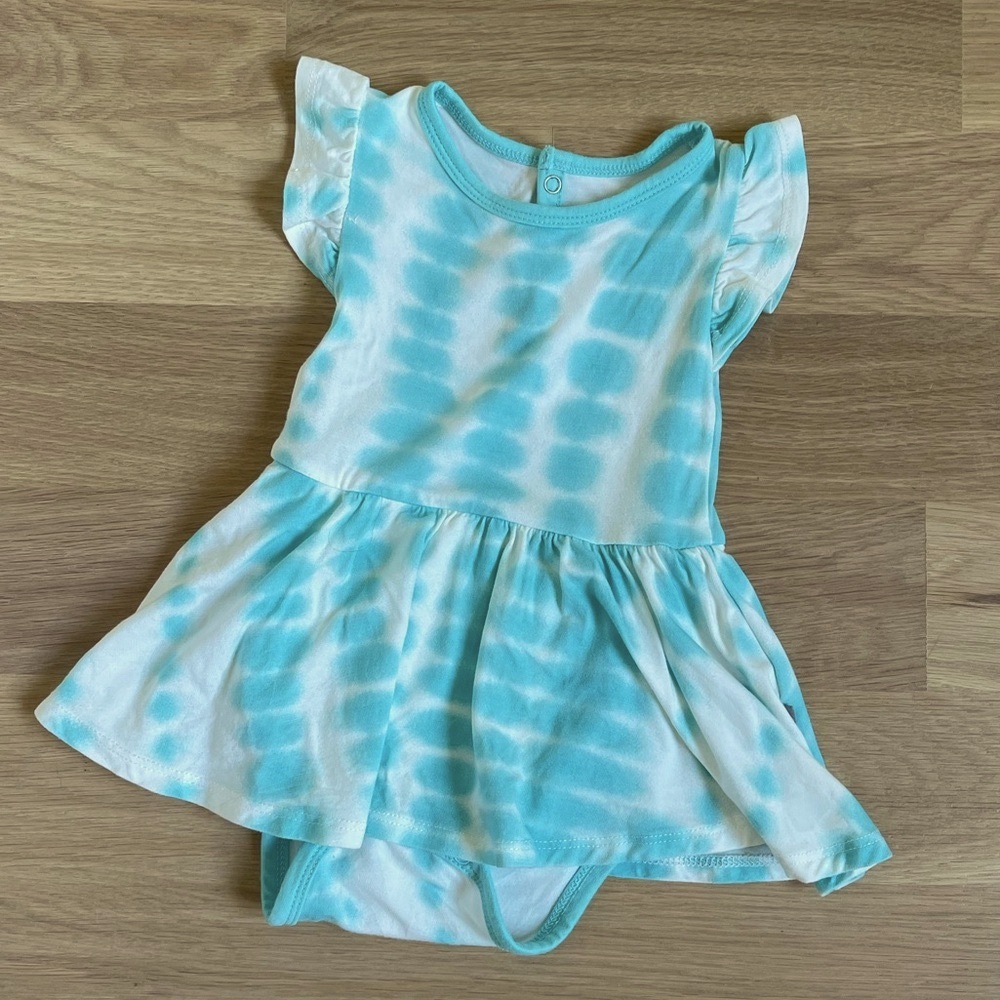 6-12m Kyte Robin Rip Tide Twirl Bodysuit Dress